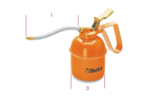 Beta | 1751N | Metalen oliekan met pomp en flexibele tuit, 500 ml