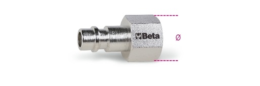 Beta | 1916GFE | Insteeknippel Europees profiel, inwendige draad, taps (BSPT)