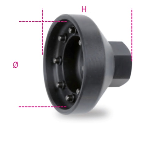Beta | 3074O/2 | Achthoekige Öhlins voorvorksleutel voor Ducati | 030740004