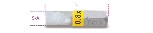 Beta | 860LP | Bits voor sleufschroeven, gekleurd