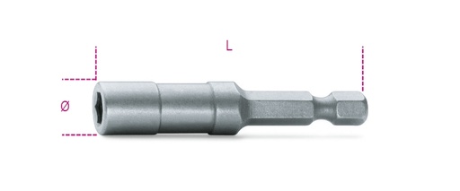 Beta | 882 | Bithouder met borgring voor bits 5,5 mm aansluiting en 1/4" aansluiting | 008820001