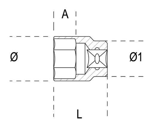 Beta | 929 | Dopsleutels zeskant 1"