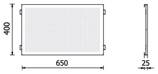 Beta | RSC50 | Geperforeerd gereedschapspaneel, bovenste deel | RSC50 2.0 PFS | 050001312