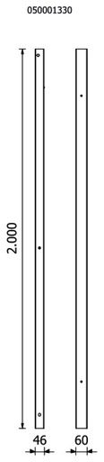 Beta | RSC50 | Paar steunpalen, links en rechts | RSC50 2.0 P/2MDX-SX | 050001352