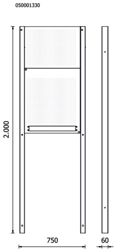 Beta | RSC50 | Set geperforeerde gereedschapspanelen | RSC50 2.0 KPF | 050001310