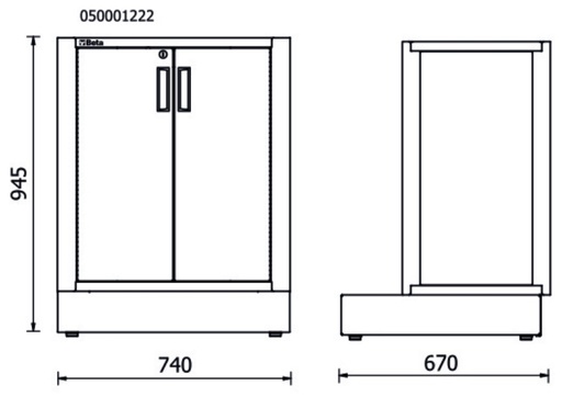 Beta | RSC50 | Vaste module met twee deuren | RSC50 2.0 MA | 050001262