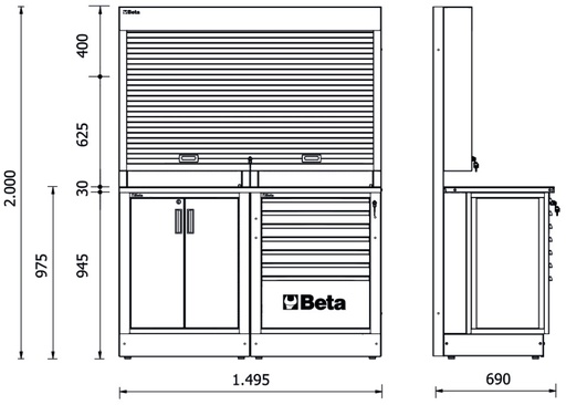 Beta | RSC50 | Werkplaatsinrichting | RSC50 2.0 B | 050001011