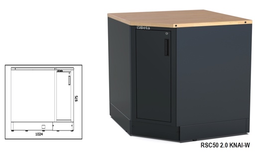 Beta | RSC50 | Onderste hoekmodule | RSC50 2.0 KNAI-W | 050001337