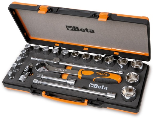 Beta | 920A/C17M | Dopsleutelset 1/2" met toebehoren in metalen koffer + gratis LEGO Ferrari F40 | ZNLDEC048