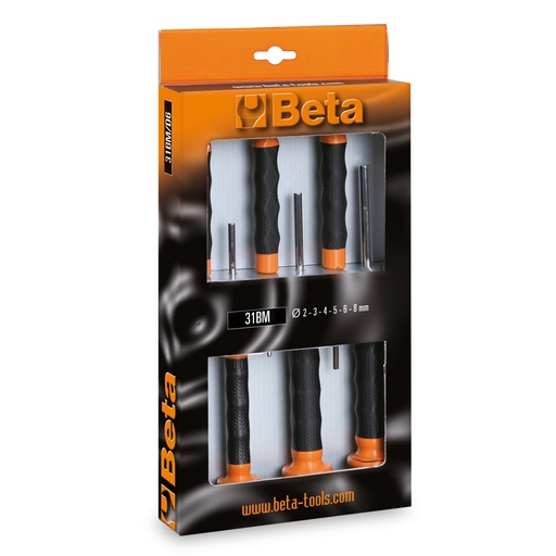 Beta | 31BM/D6 | Set van 6 pendrijvers met handvat | 000310420
