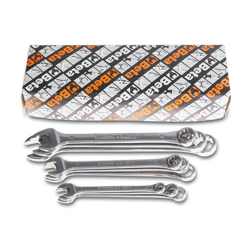 Beta | 42INOX/S | Set roestvaststalen combinatiesleutels | 000420391