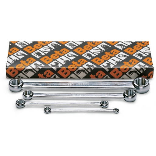Beta | 95FTX/S | 4-delige set platte E-Torx-ringsleutels | 000950325