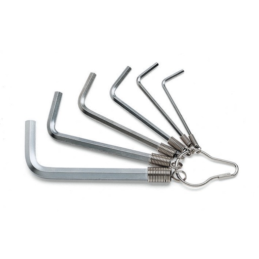 Beta | 96/ST | Set inbussleutels gebogen verchroomd, met ring | 000960370
