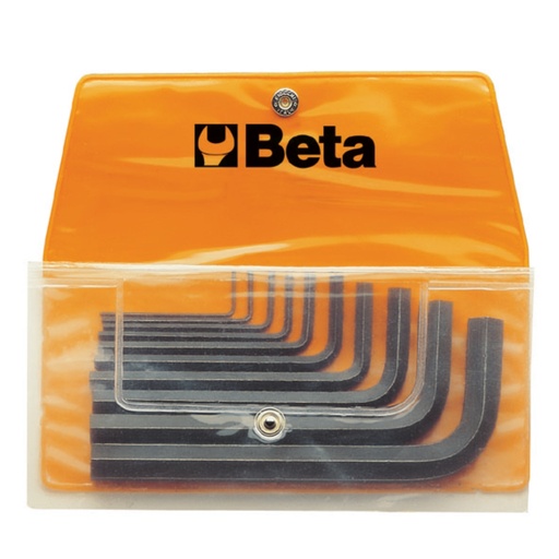 Beta | 96N/B | Set gebogen inbussleutels gepolijst, in etui | 000960650