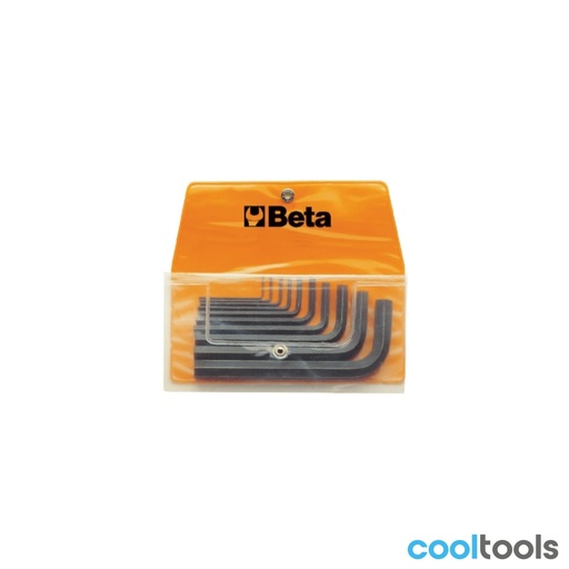 Beta | 96AS/B | Set gebogen inbussleutels gepolijst, in etui | 000960749