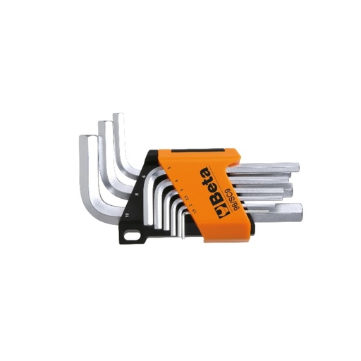 Beta | 96C-AS/SC9 | 9-delig set haakse zeskant stiftsleutels, verchroomd | 000961753