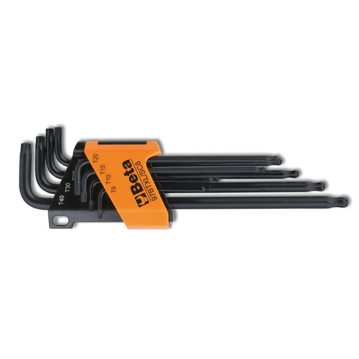 Beta | 97BTXL/SC8 | 8-delig set haakse stiftsleutels, met Torx profiel en kogelkop. Lange uitvoering | 000970364