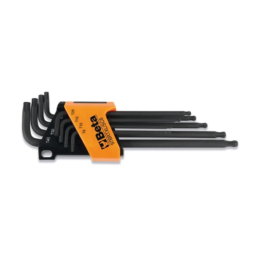 Beta | 97BRTXL/SC8 | 8-delige set haakse stiftsleutels, lang model | 000970464