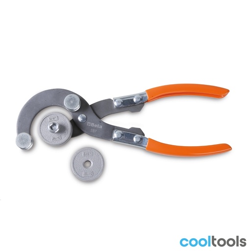 Beta | 387 | Pijpenbuiger koper en non-ferro, verwisselbare vormen 3/16", 1/4", 5/16", 3/8" | 003870001