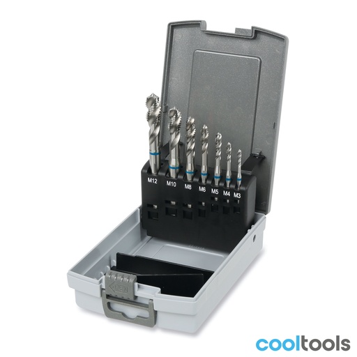 Beta | 428FC/C7 | Machinetappenset 7-delig HSS, blinde gaten M3-M12 | 004280204