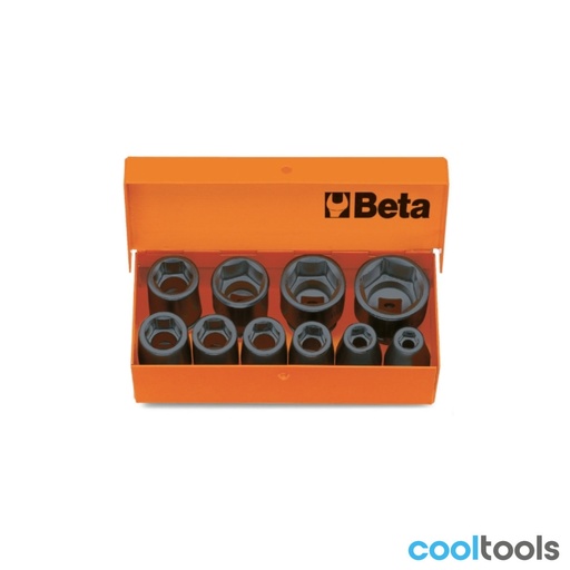 Beta | 710/C10 | Doppenset 3/8" slagdoppen, 10-delig | 007100910