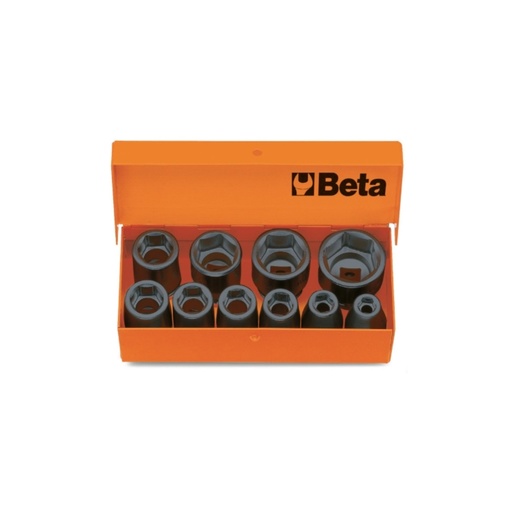 Beta | 710/C10 | Doppenset 3/8" slagdoppen, 10-delig | 007100910
