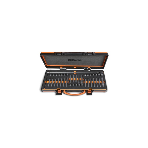 Beta | 867/C38 | Assortiment van 38 bits met 10 mm zeskantschacht en beweegbare T-greep bithouder | 008670938