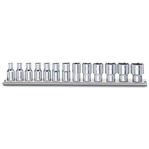 Beta | 900/SB | Dopsleutelset zeskant 1/4", 13-delig, verchroomd | 009000150