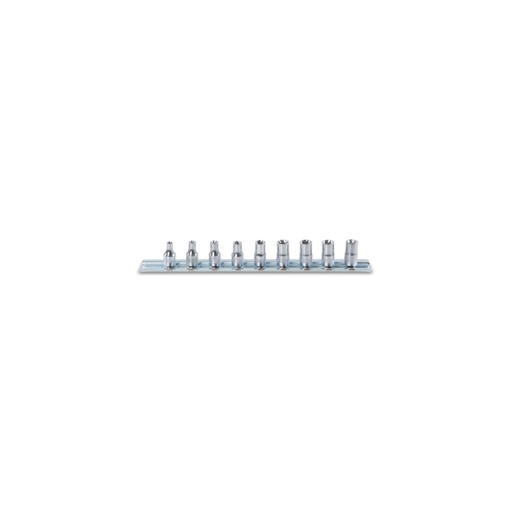 Beta | 900FTX/SB9 | Doppenset voor Torx-schroeven, 1/4", 9-delig, verchroomd | 009000419