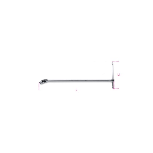 Beta | 900/40 | T-sleutel met cardangewricht 1/4" | 009000843