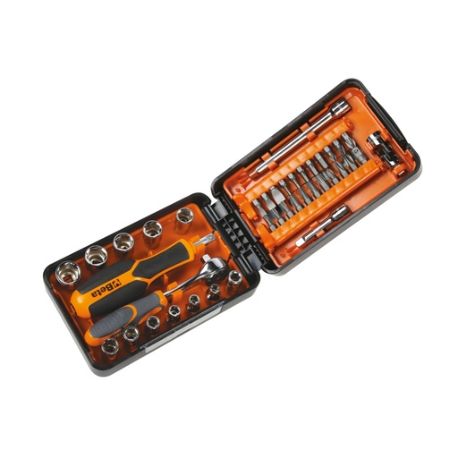 Beta | 900/C39N | Doppenset met 11 zeskant dopsleutels, 21 bits en 7 toebehoren | 009000947