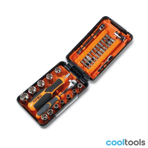 Beta | 900/C39U | Doppen- en bitsassortiment, 39-delig (11 doppen, 21 bits, 7 accessoires) | 009001947