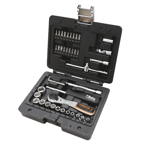 Beta | BW 903E/C42 | Doppenset 1/4" met 13 doppen, 18 bits en toebehoren, in koffer