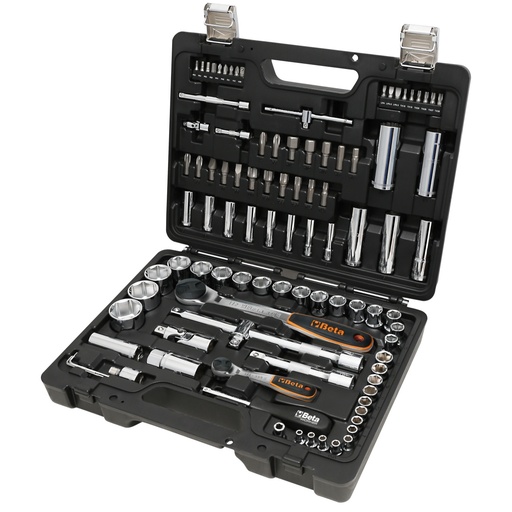 Beta | BW 903E/C98 | Doppenset 1/4" en 1/2" met 45 doppen, 35 bits en toebehoren, in koffer