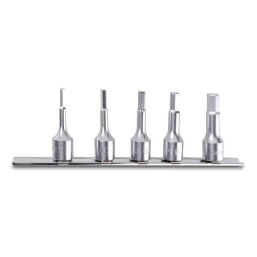 Beta | 910ME/SB | Schroevendraaierdoppen inbus 3/8", verchroomd | 009100515