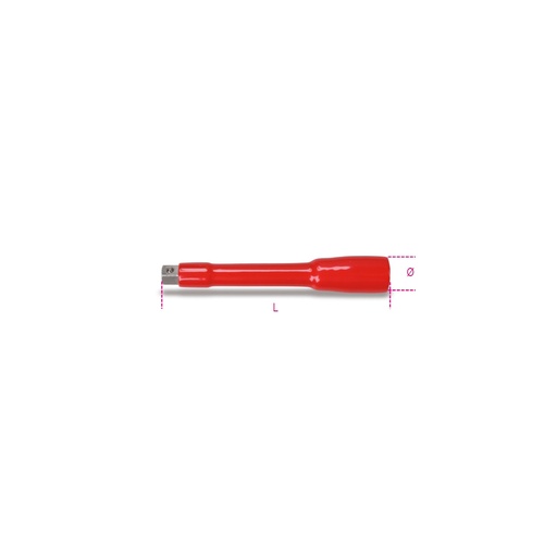 Beta | 910MQ/21 | Verlengstuk 3/8", geïsoleerd | 009100804
