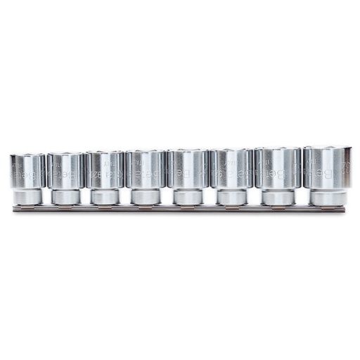 Beta | 920A/SB8 | Dopsleutelset zeskant 1/2", 8-delig, verchroomd | 009200042