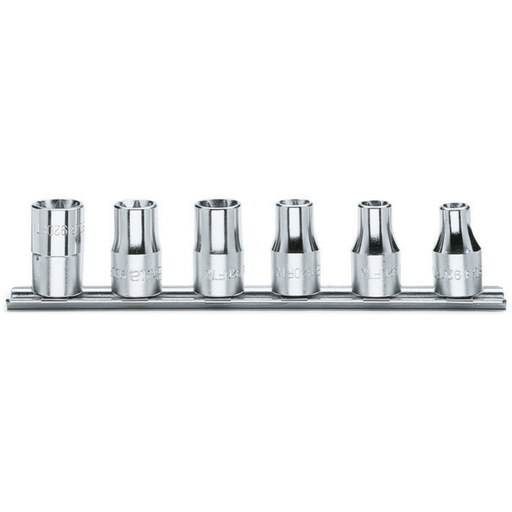 Beta | 920FTX/SB | Doppenset voor Torx-profielschroeven, 1/2", verchroomd | 009200390