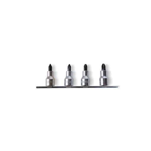 Beta | 920PH/SB4 | Schroevendraaierdoppen voor Phillips kruiskopschroeven, 1/2", verchroomd | 009200479