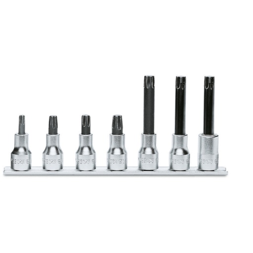Beta | 920ES/SB | Doppenset voor binnenzeskantschroeven, 1/2", 7-delig, verchroomd | 009200598