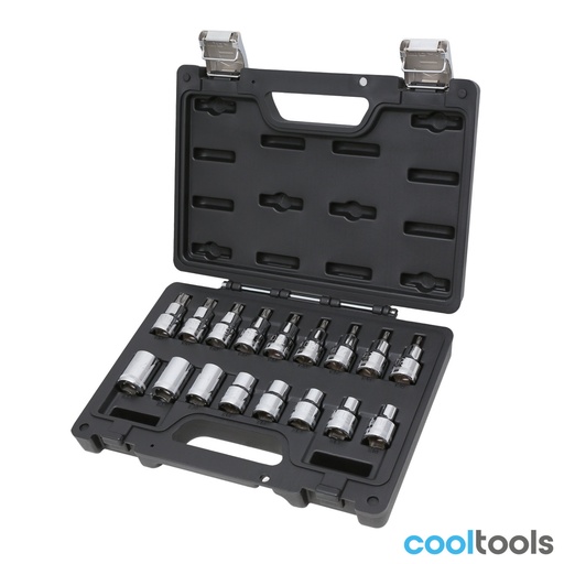 Beta | BW 923E-FTX/C17 | Doppenset 1/2" met 17 Torx-doppen, in- en uitwendig profiel