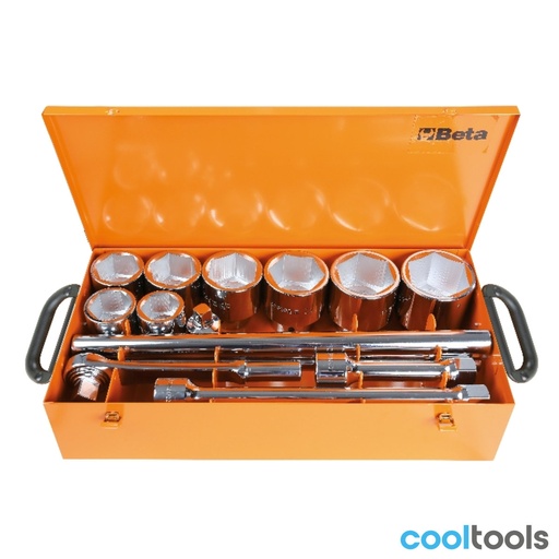Beta | 929/C8 | Doppendoos met 8 zeskant dopsleutels en 5 toebehoren | 009290925