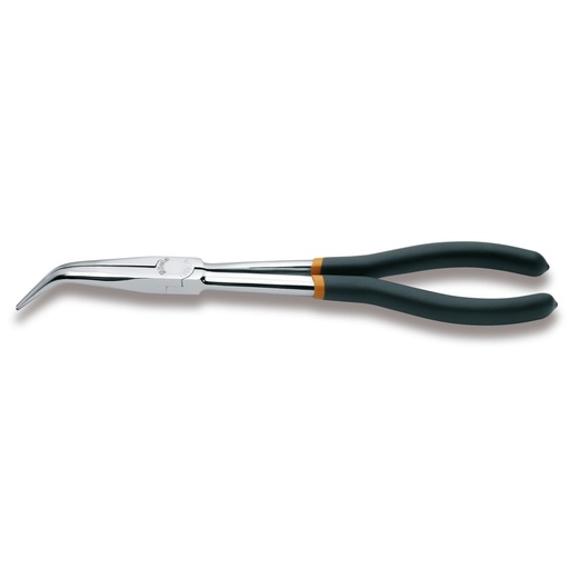 Beta | 1009L/B | Extra lange buigtang, lange halfronde 45° gebogen bekken, PVC-handgreep | 010090009