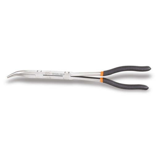 Beta | 1009L/DP | Extra lange 45° gebogen buigtang, dubbelwerkend scharnier, PVC-handgreep | 010090059