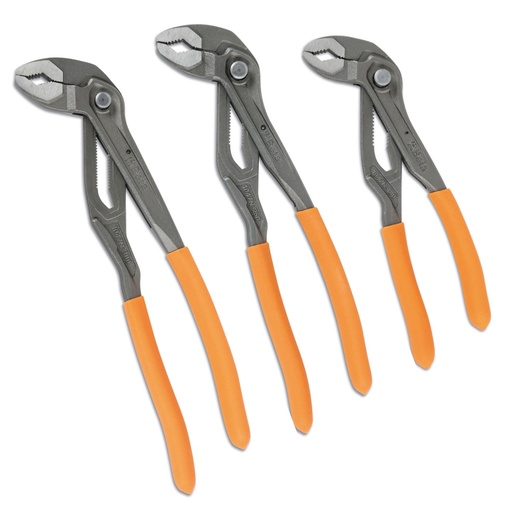 Beta | 1047N/D3 | Set van 3 waterpomptangen met instelbare drukknop | 010470053