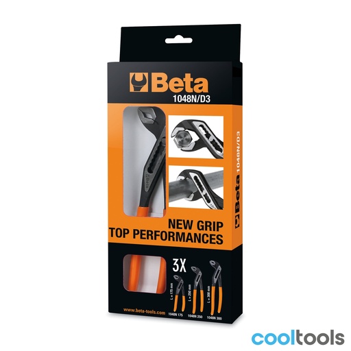 Beta | 1048N/D3 | Set van 3 waterpomptangen | 010480923