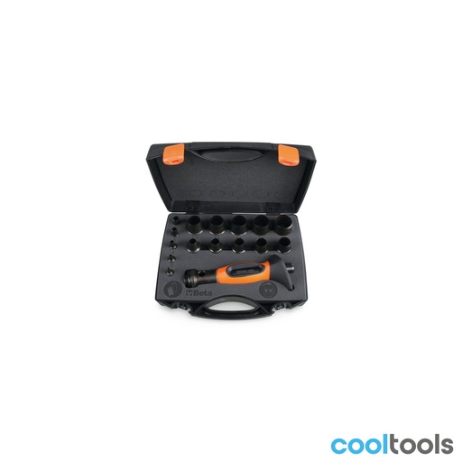 Beta | 1105/C16T | Assortiment van 15 holpijpen 3 tot 30 mm met 1 accessoire | 011050255