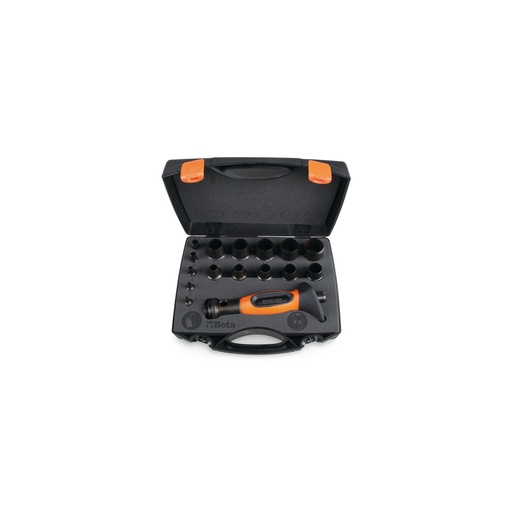 Beta | 1105/C16T | Assortiment van 15 holpijpen 3 tot 30 mm met 1 accessoire | 011050255