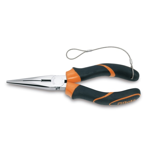 Beta | 1166BM-HS | Telefoontang halfronde bek, verchroomd, tweecomponenten greep, H-SAFE | 011664040