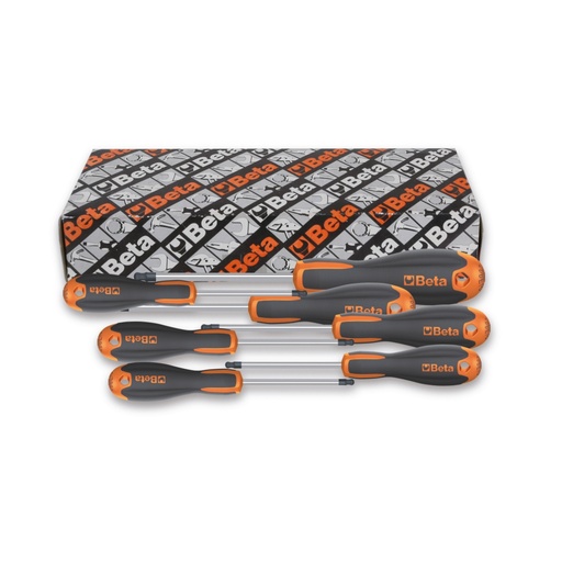 Beta | 1206E/BP-S7 | 7-delig set Evox schroevendraaiers met kogelkop | 012061407